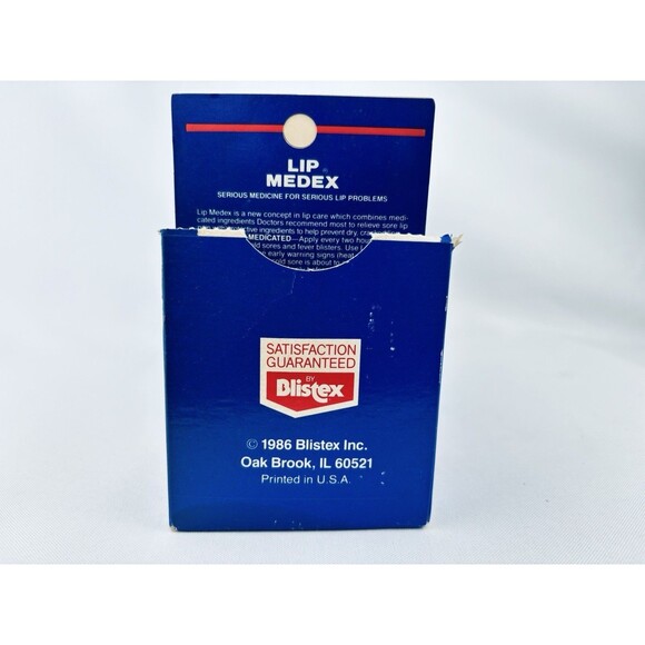 Lot Of 12 Vintage Blistex Lip Medex Rx Balm Tin - Medicated- 1986 - NOS - Picture 12 of 16